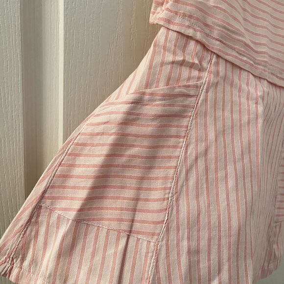 Old Navy Girls Pink Striped Open Back Dress Pockets Cotton Girls Size 2T NWT - Picture 5 of 12